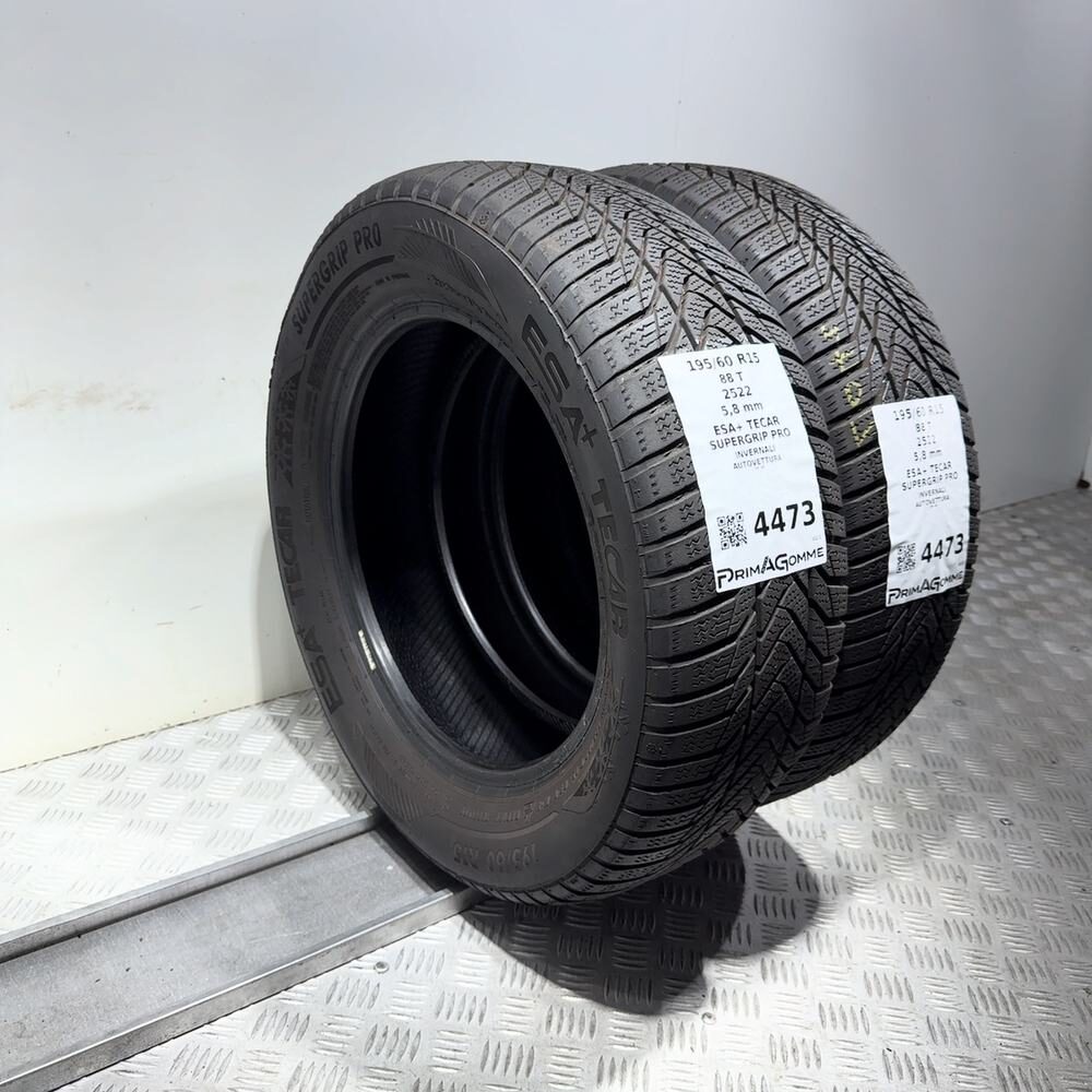 Gomme Usate 195 60 R15 88T Esa+ Tecar Supergrip Pro 83% Invernali - immagine 7