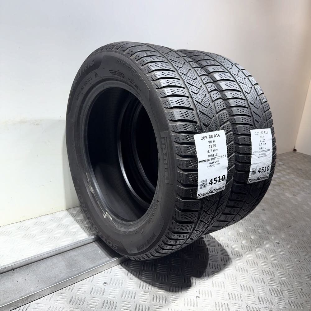 Gomme Usate 205 60 R16 96H Pirelli Winter Sottozero 3 Invernali - immagine 7