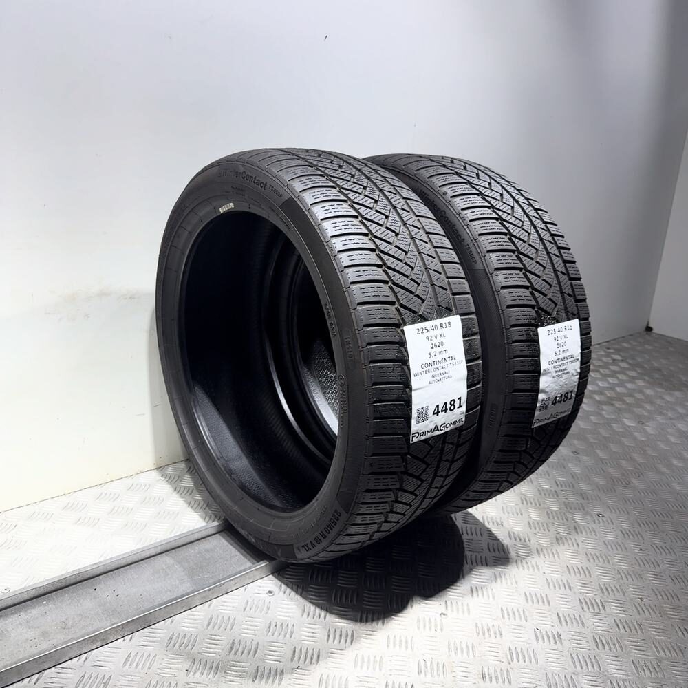 Gomme Usate 225 40 R18 92V XL Continental Wintercontact TS850P 74% Invernali - immagine 7