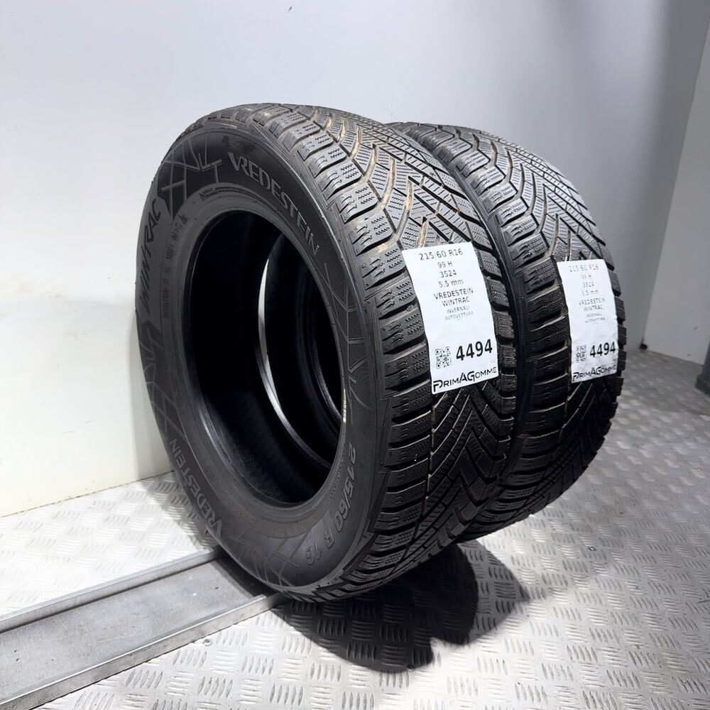 Gomme Usate 215 60 R16 99H Vredestein Wintrac 79% Invernali - immagine 7