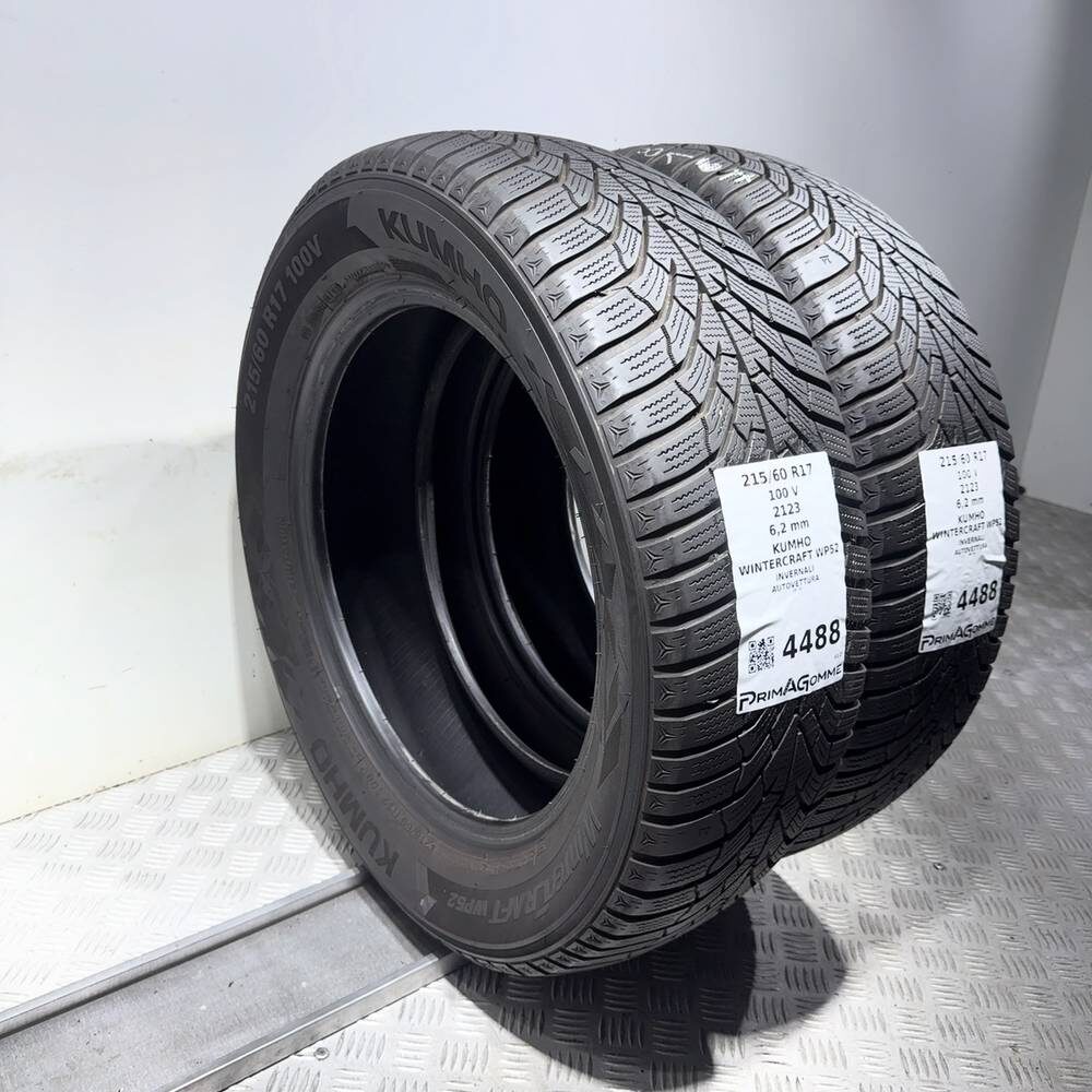 Gomme Usate 215 60 R17 100V Kumho Wintercraft WP52 89% Invernali - immagine 7