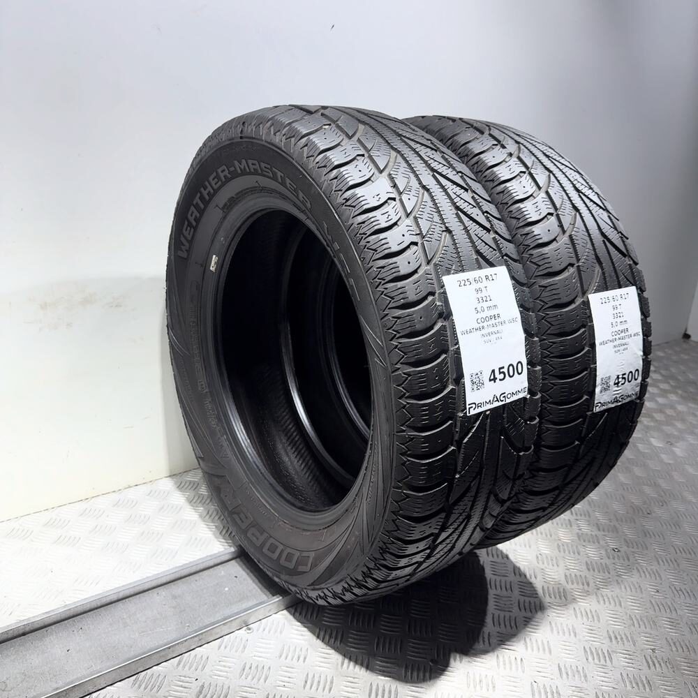 Gomme Usate 225 60 R17 99T Cooper Weather-Master Wsc 71% Invernali - immagine 7