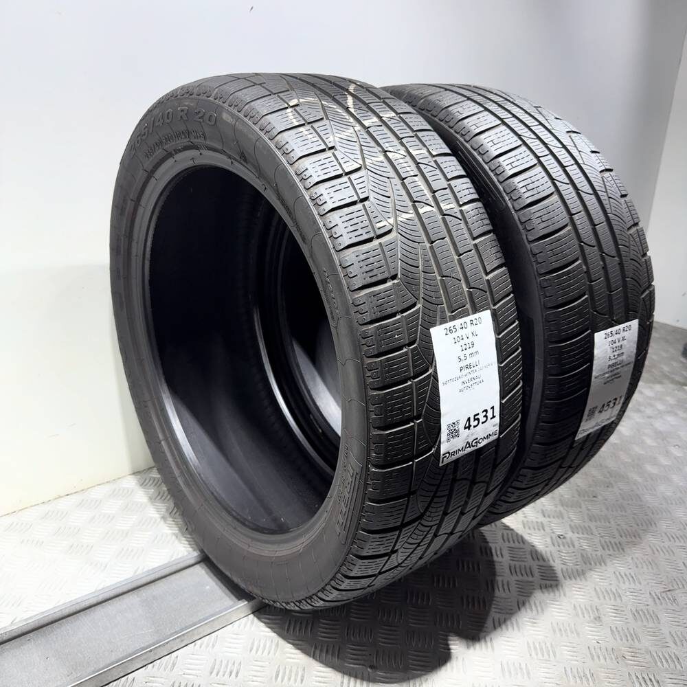Gomme Usate 265 40 R20 104V XL Pirelli Sottozero Winter 240 Serie II Invernali - immagine 7