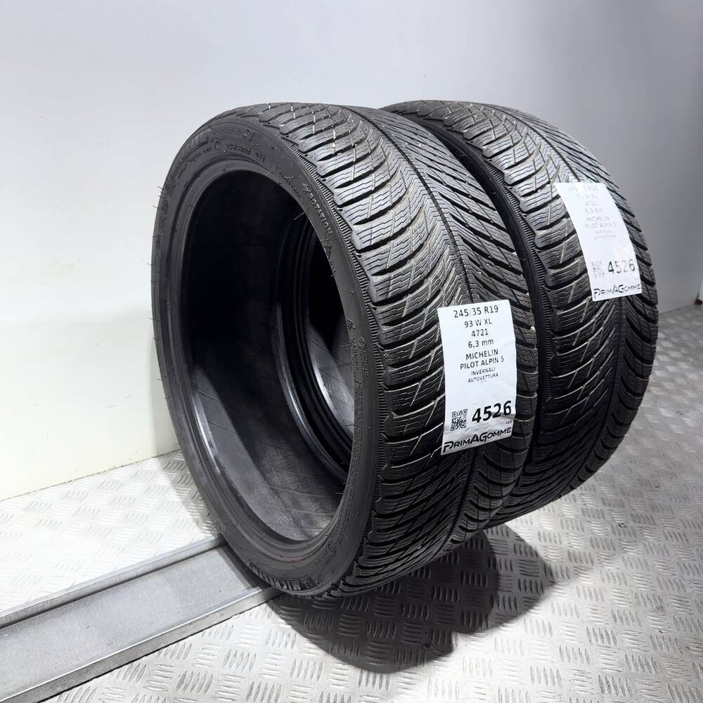 Gomme Usate 245 35 R19 93W XL Michelin Pilot Alpin 5 90% Invernali - immagine 7
