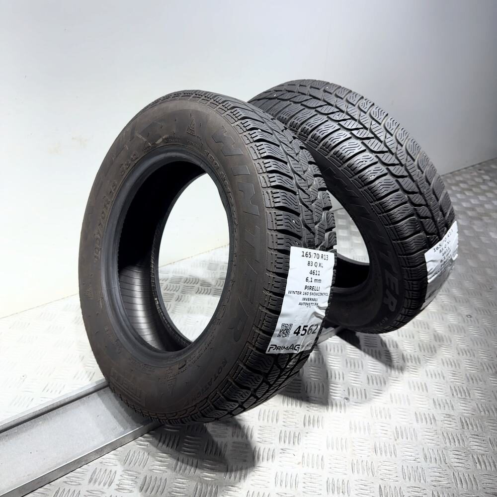 Gomme Usate 165 70 R13 83Q XL Pirelli Winter 160 Snowcontrol 87% Invernali - immagine 7