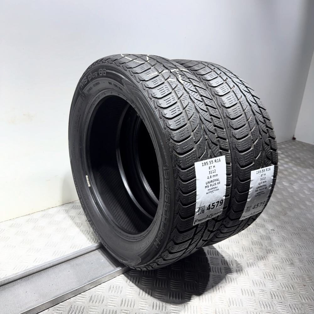 Gomme Usate 195 55 R16 87H Uniroyal MS Plus 66 Invernali - immagine 7