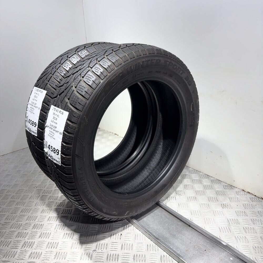 Gomme Usate 175 60 R16 86H XL Dunlop SP Winter Sport 3D RunFlat Invernali - immagine 7