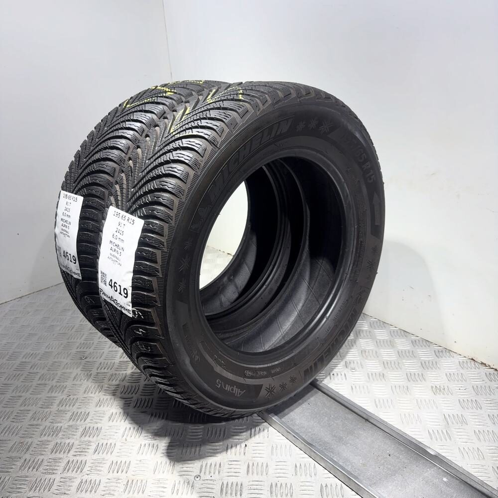 Gomme Usate 195 65 R15 91T Michelin Alpin 5 86% Invernali - immagine 7