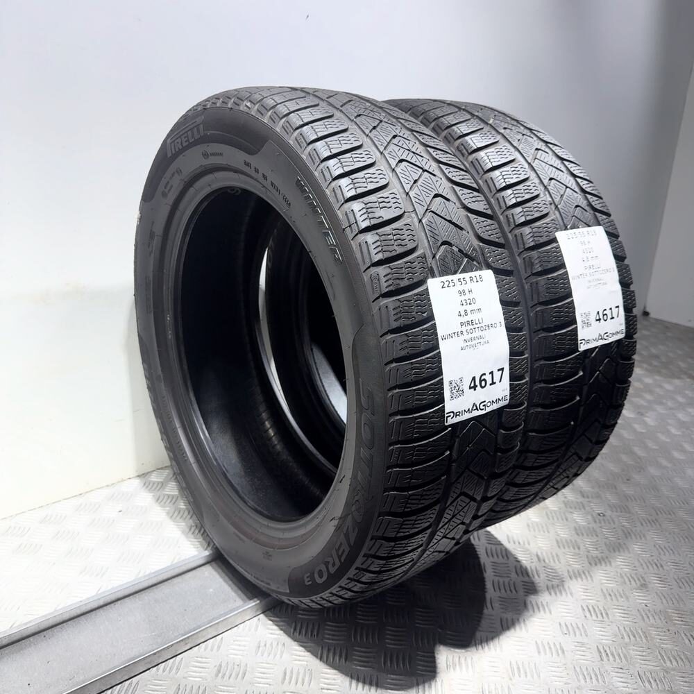 Gomme Usate 225 55 R18 98H Pirelli Winter Sottozero 3 Invernali - immagine 7