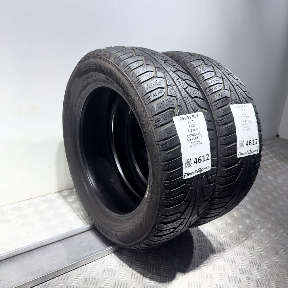Gomme Usate 205 55 R16 91T Uniroyal MS Plus 77 Invernali - immagine 7