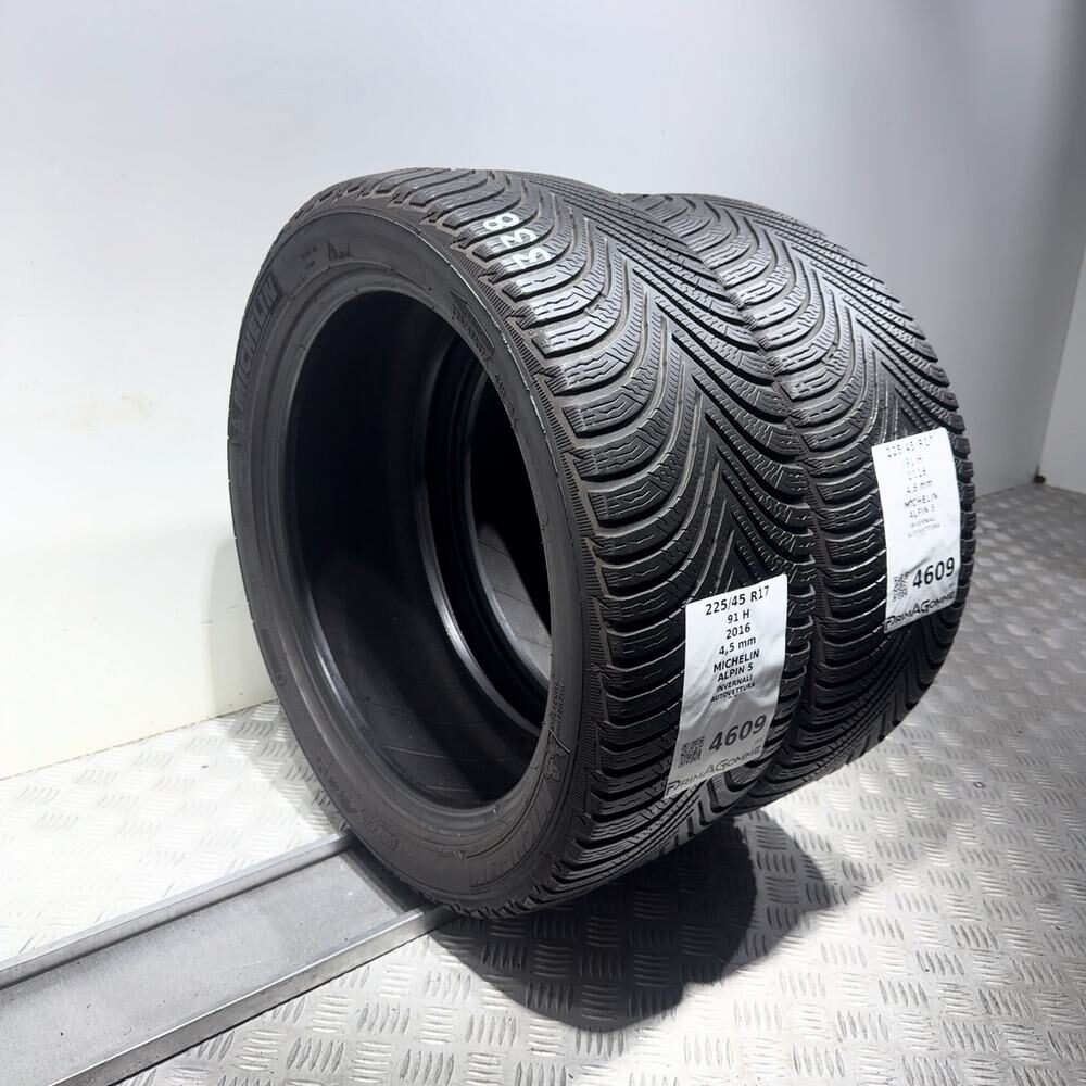 Gomme Usate 225 45 R17 91H Michelin Alpin 5 Invernali - immagine 7