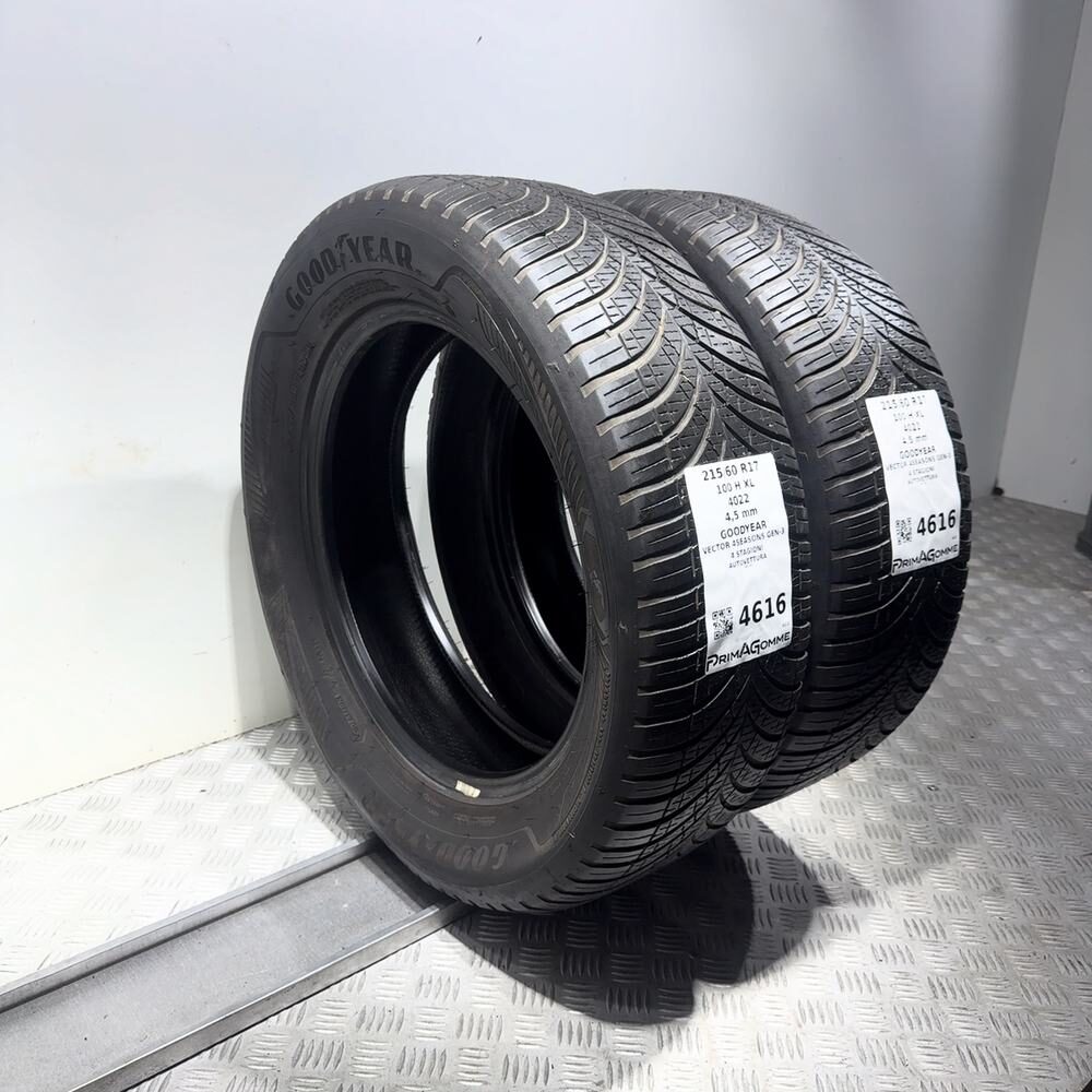 Gomme Usate 215 60 R17 100H XL Goodyear Vector 4Seasons Gen-3 4 Stagioni - immagine 7