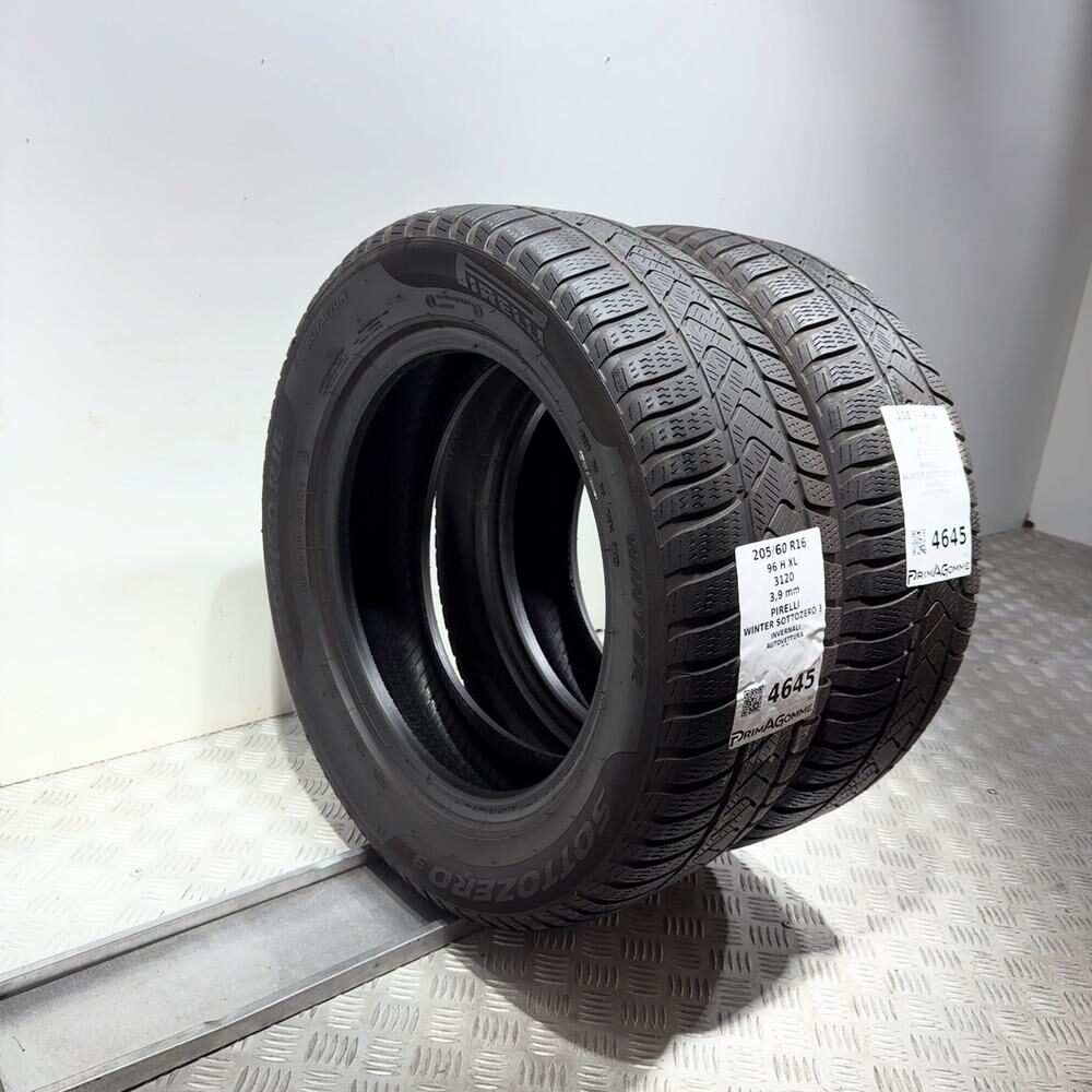 Gomme Usate 205 60 R16 96H XL Pirelli Winter Sottozero 3 Invernali - immagine 7