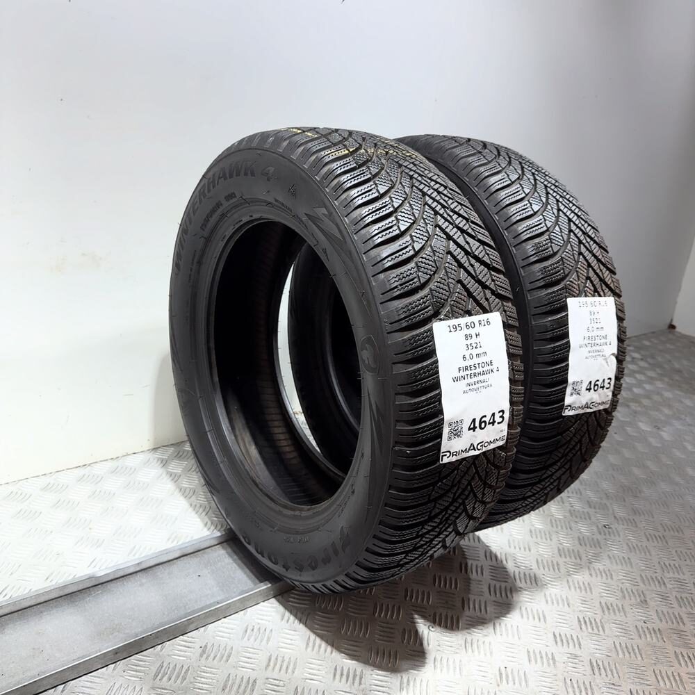 Gomme Usate 195 60 R16 89H Firestone Winterhawk 4 86% Invernali - immagine 7