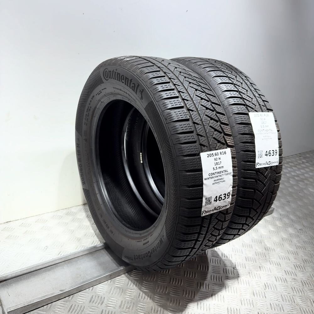 Gomme Usate 205 60 R16 92H Continental Wintercontact TS850P 79% Invernali - immagine 7
