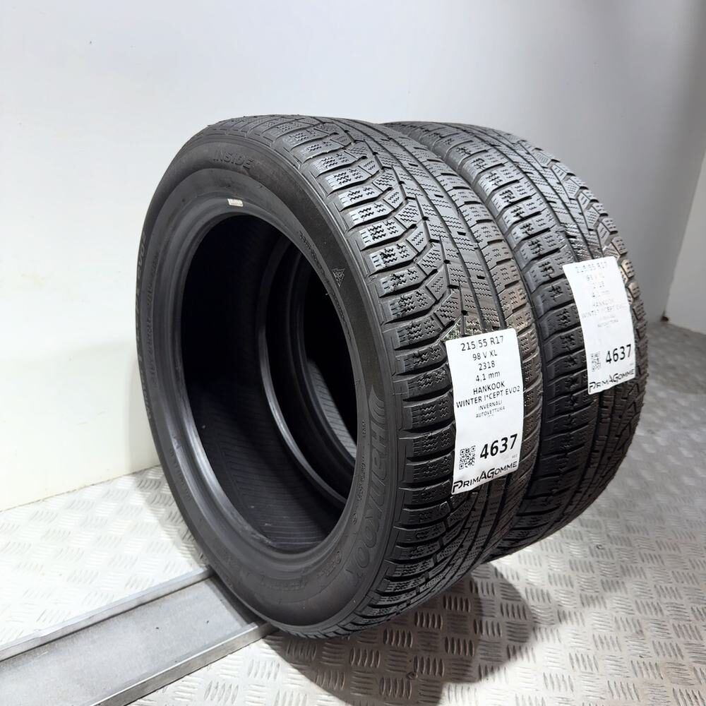 Gomme Usate 215 55 R17 98V XL Hankook Winter I*Cept Evo2 Invernali - immagine 7