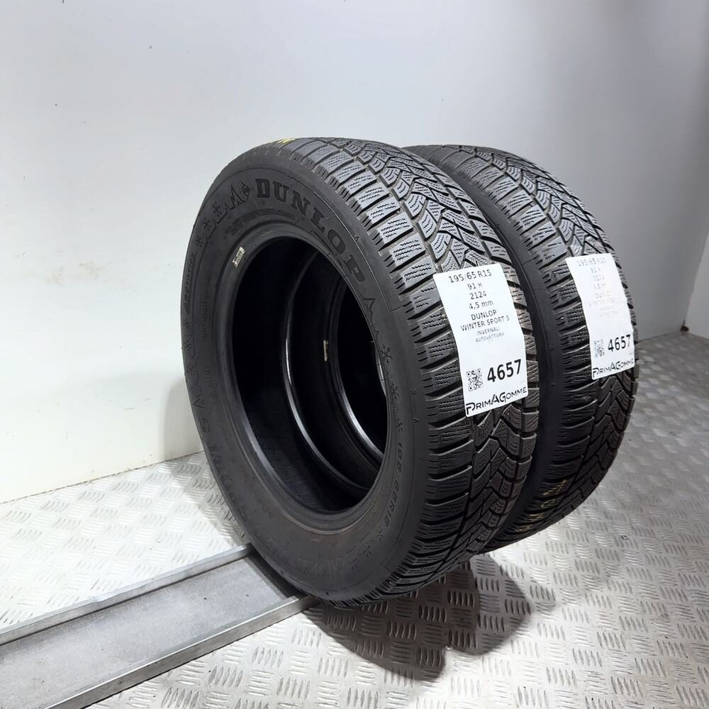 Gomme Usate 195 65 R15 91H Dunlop Winter Sport 5 Invernali - immagine 7
