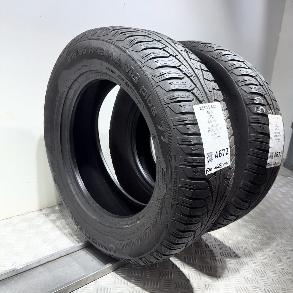 Gomme Usate 215 65 R16 98H Uniroyal MS Plus 77 Invernali - immagine 7