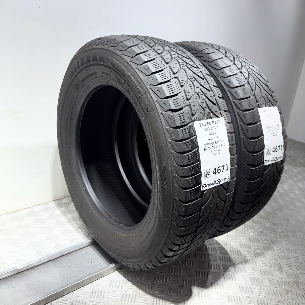 Gomme Usate 215 60 R16C 103/101T Bridgestone Blizzak LM-32C Invernali - immagine 7