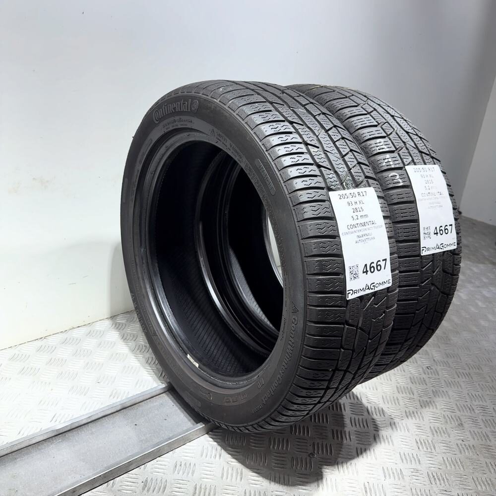 Gomme Usate 205 50 R17 93H XL Continental Contiwintercontact TS830P Invernali - immagine 7