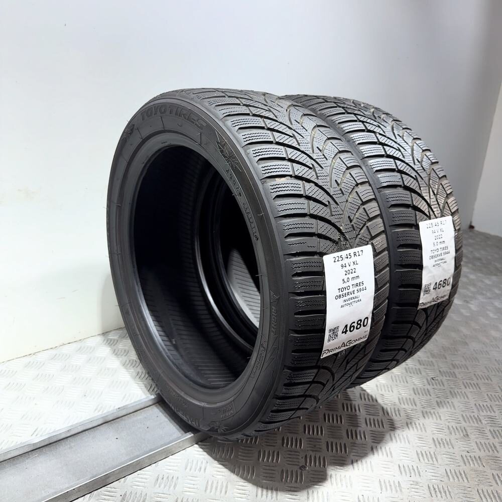 Gomme Usate 225 45 R17 94V XL Toyo Tires Observe S944 71% Invernali - immagine 7