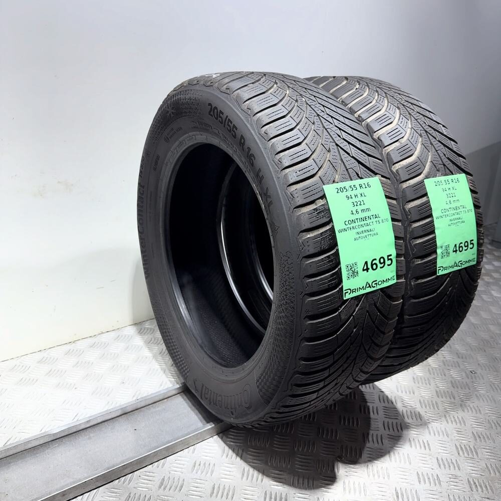Gomme Usate 205 55 R16 94H XL Continental Wintercontact TS 870 Invernali - immagine 7