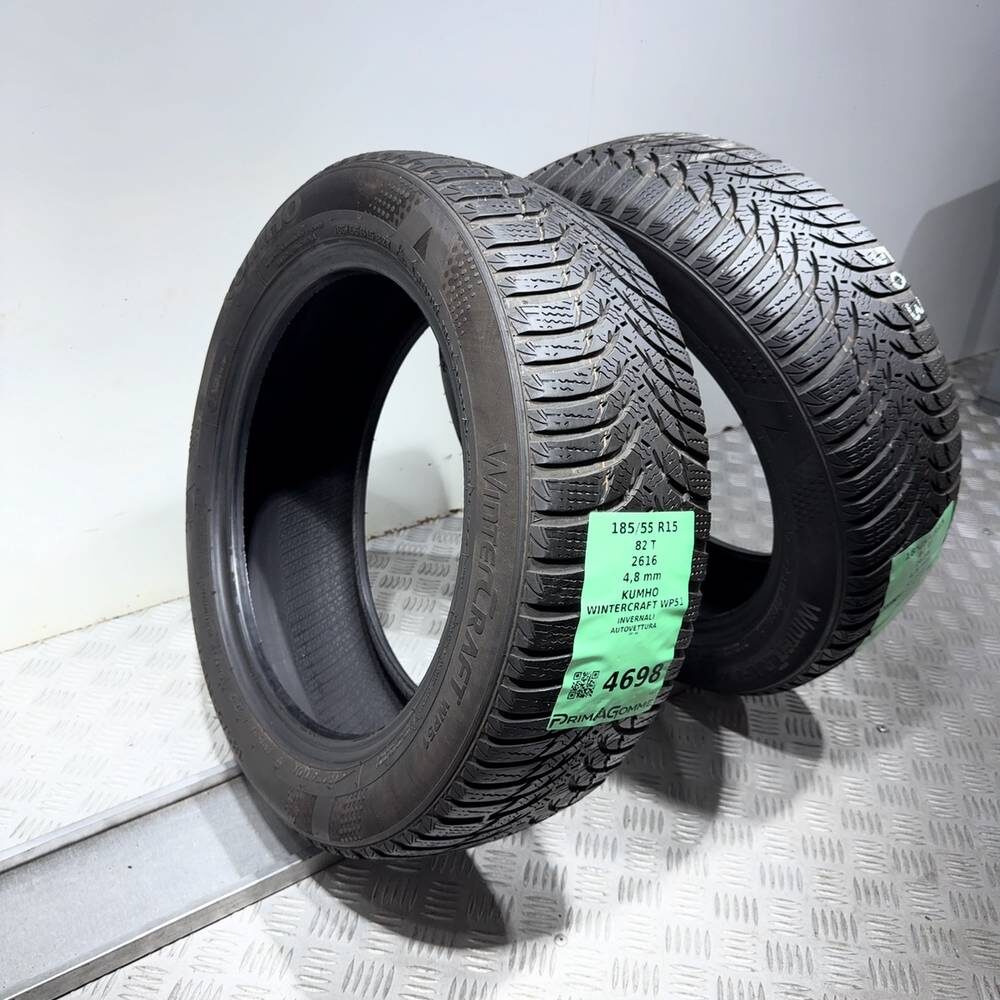 Gomme Usate 185 55 R15 82T Kumho Wintercraft WP51 Invernali - immagine 7