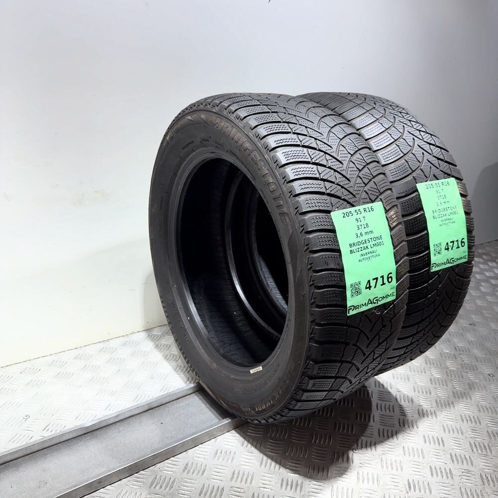 Gomme Usate 205 55 R16 91T Bridgestone Blizzak LM001 Invernali - immagine 7
