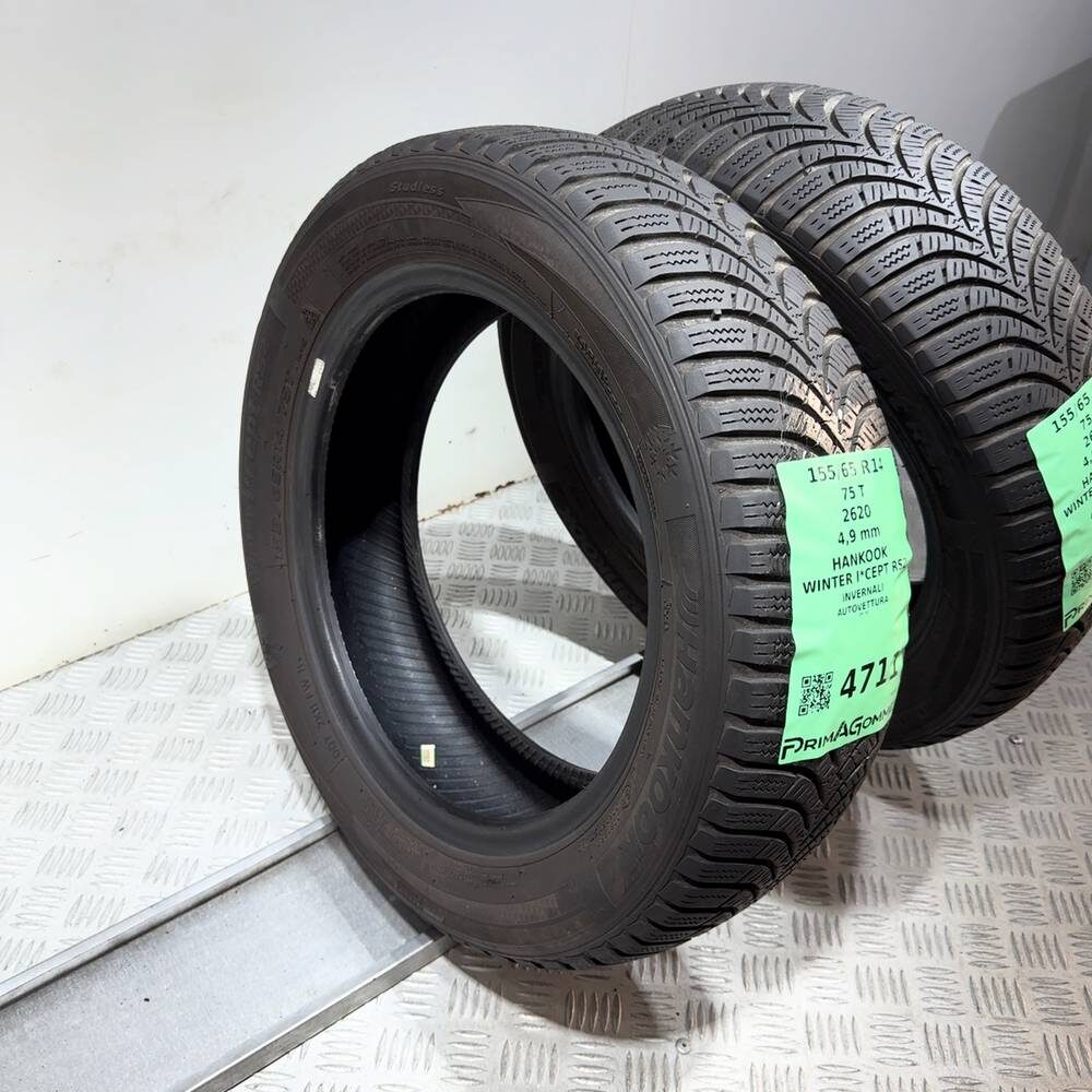 Gomme Usate 155 65 R14 75T Hankook Winter I*Cept RS2 Invernali - immagine 7