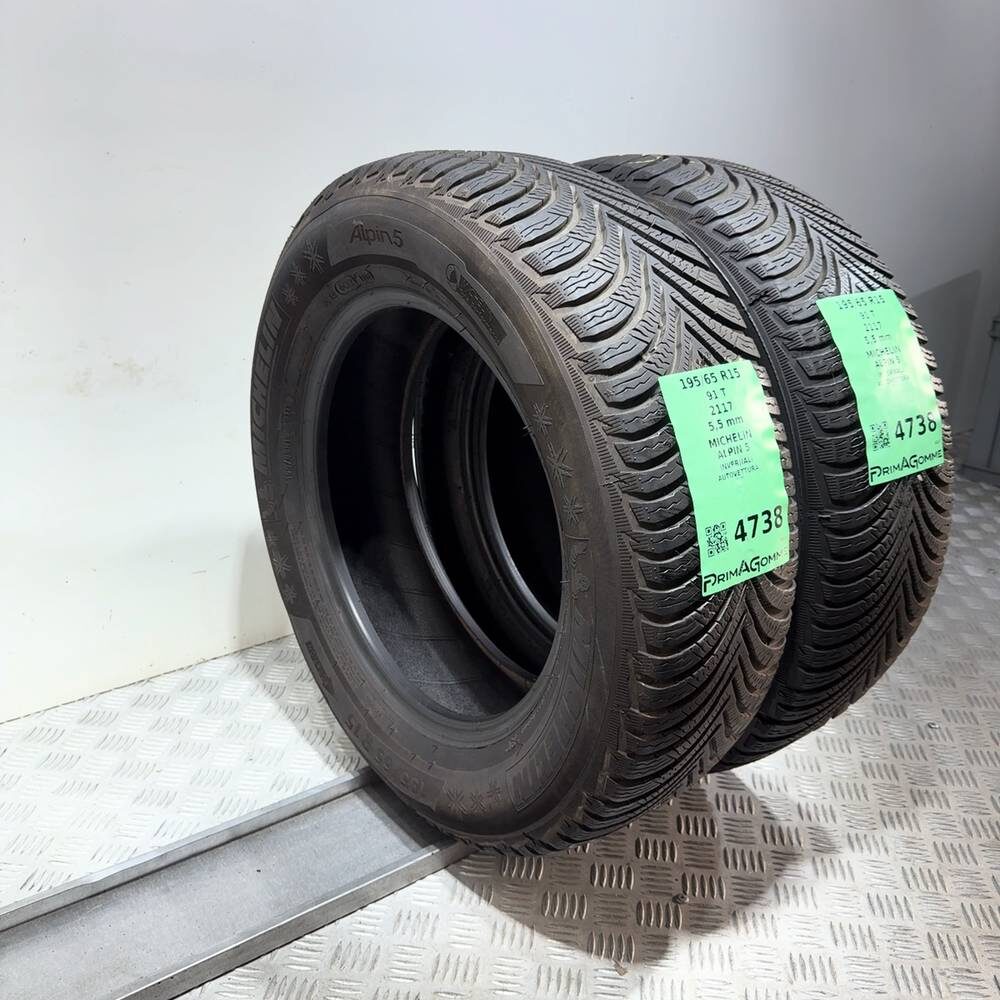 Gomme Usate 195 65 R15 91T Michelin Alpin 5 79% Invernali - immagine 7
