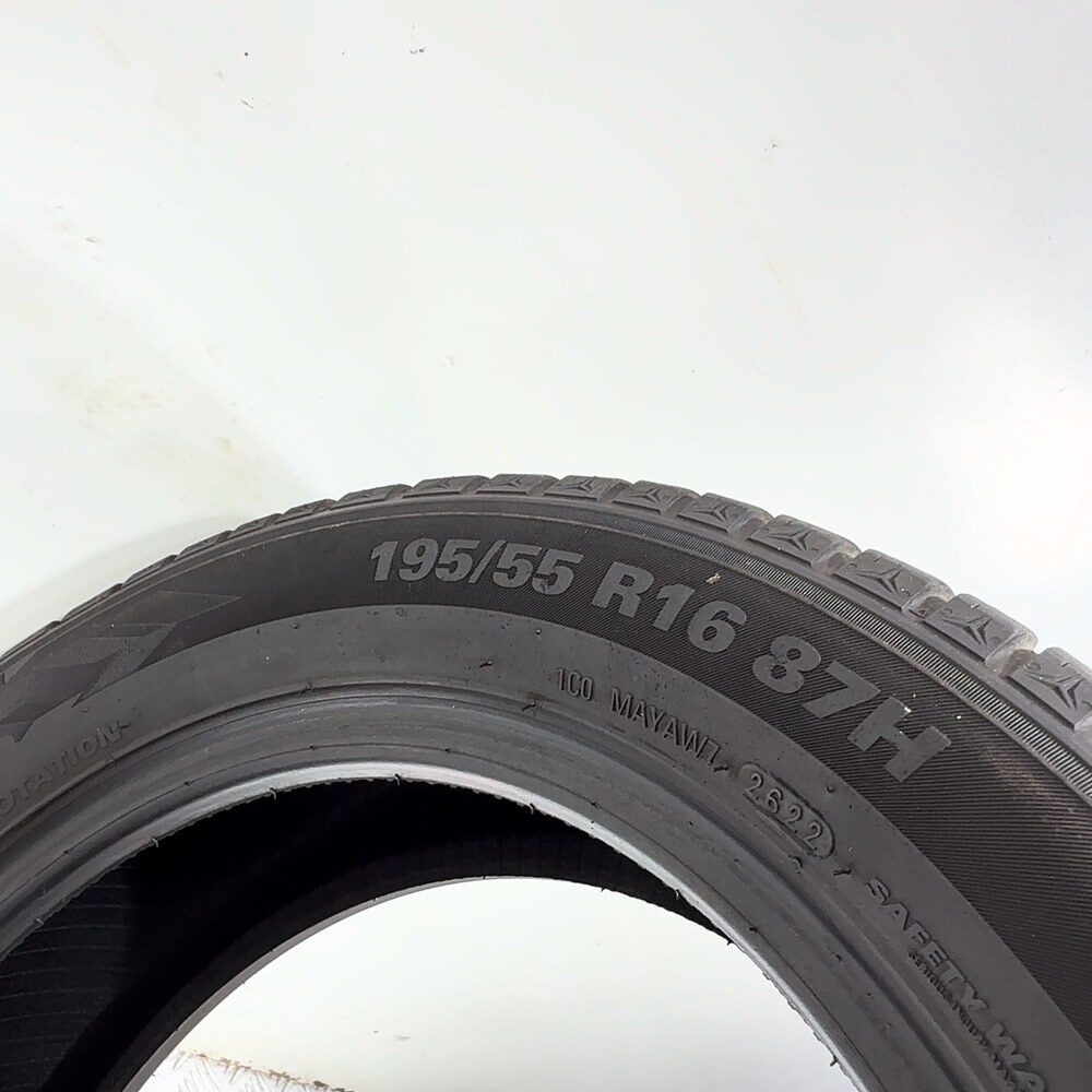 Gomma Usata 195 55 R16 87H Kumho Wintercraft WP52 96% Invernale - immagine 7