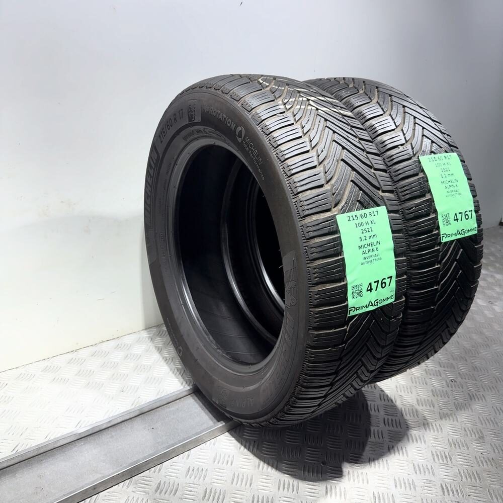 Gomme Usate 215 60 R17 100H XL Michelin Alpin 6 74% Invernali - immagine 7