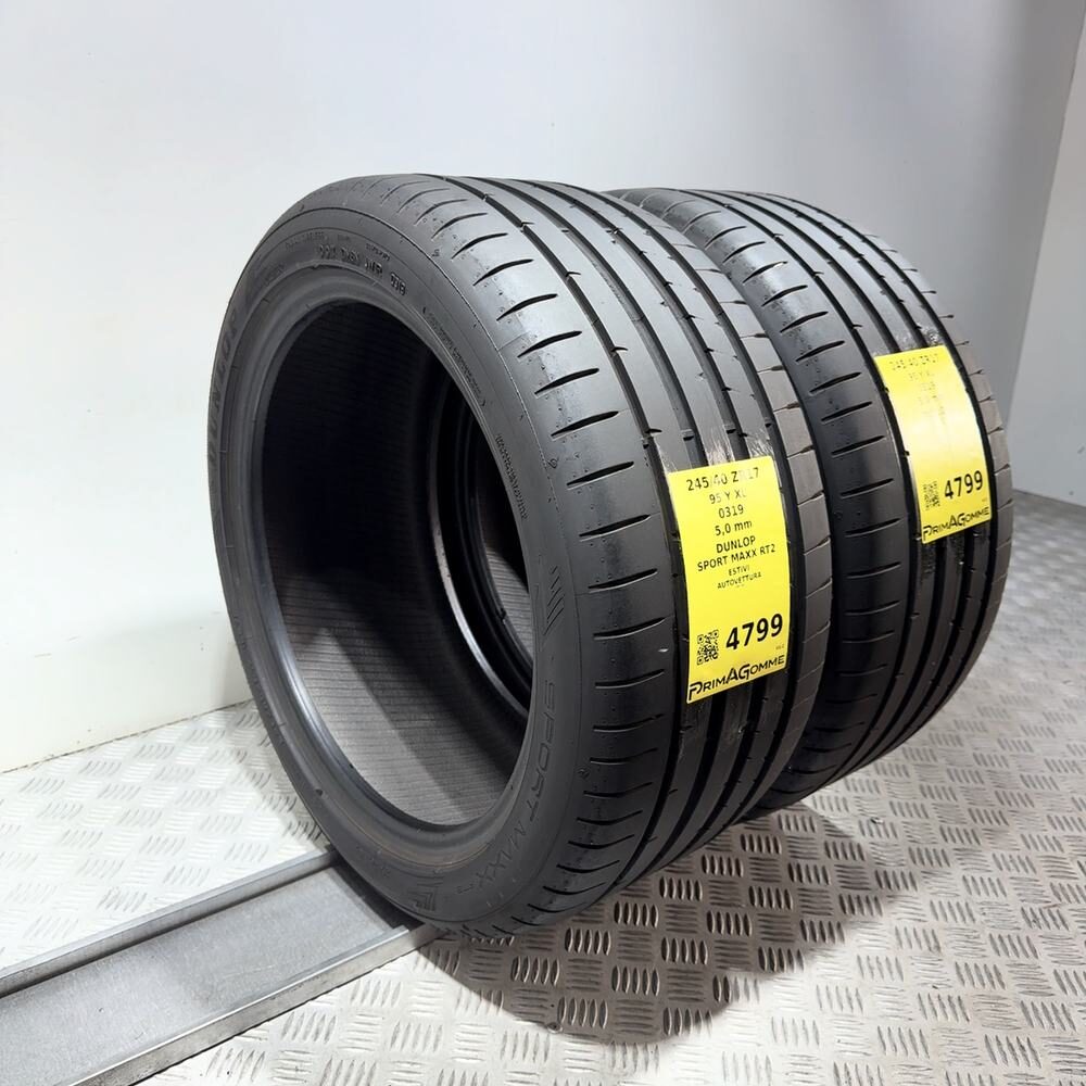 Gomme Usate 245 40 ZR17 95Y XL Dunlop Sport Maxx RT2 71% Estive - immagine 7