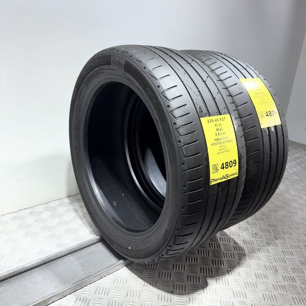 Gomme Usate 225 45 R17 91W Hankook Ventus S1 Evo2 RunFlat Estive - immagine 7