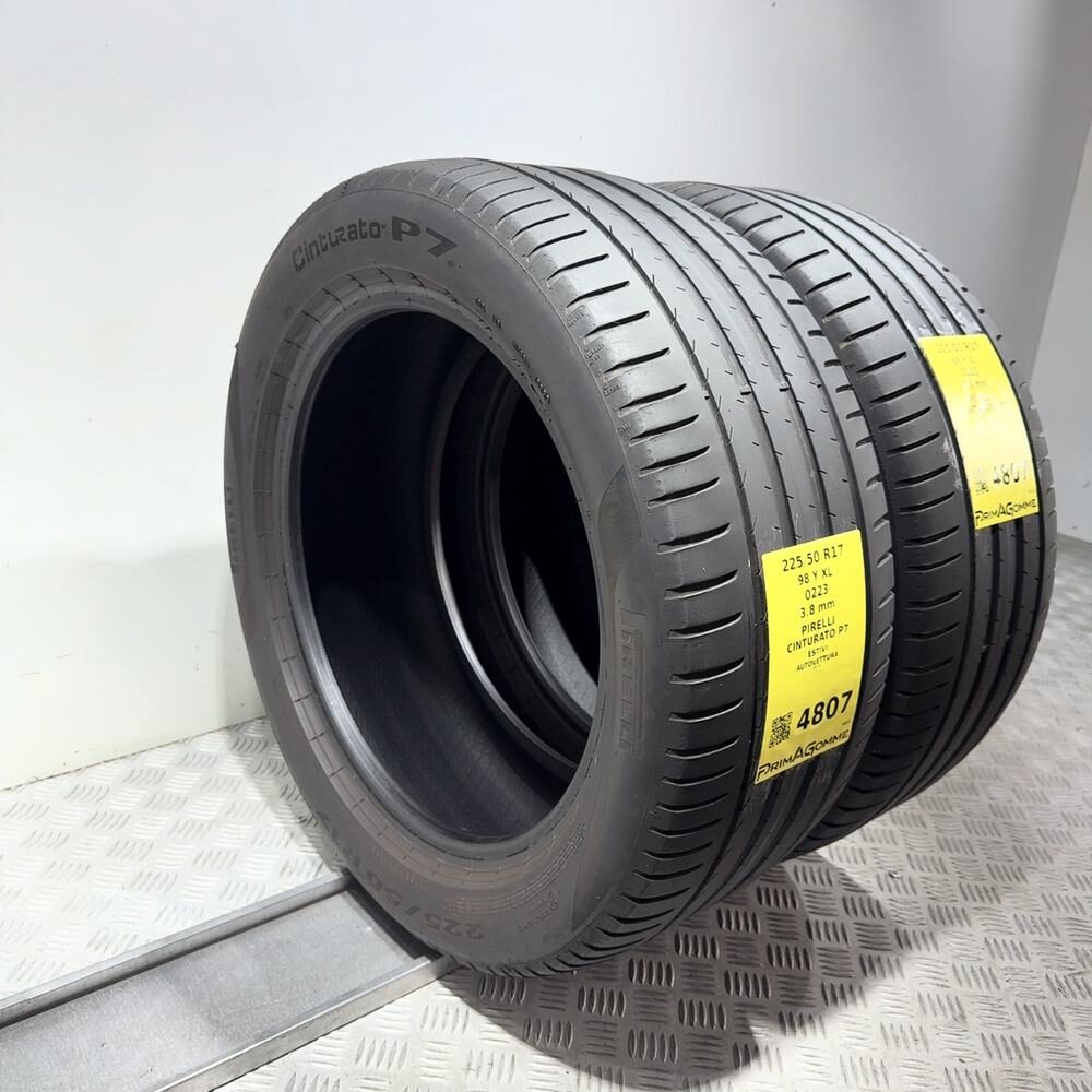 Gomme Usate 225 50 R17 98Y XL Pirelli Cinturato P7 Estive - immagine 7
