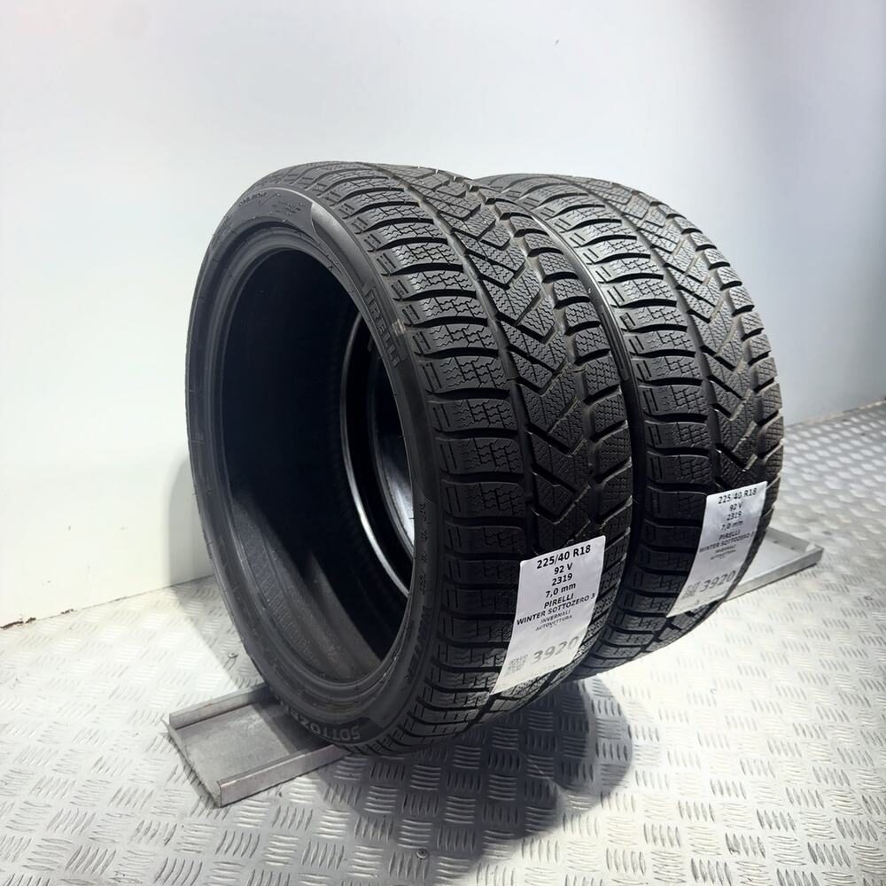 Gomme Usate 225 40 R18 92V Pirelli Winter Sottozero 3 98% Invernali - immagine 7