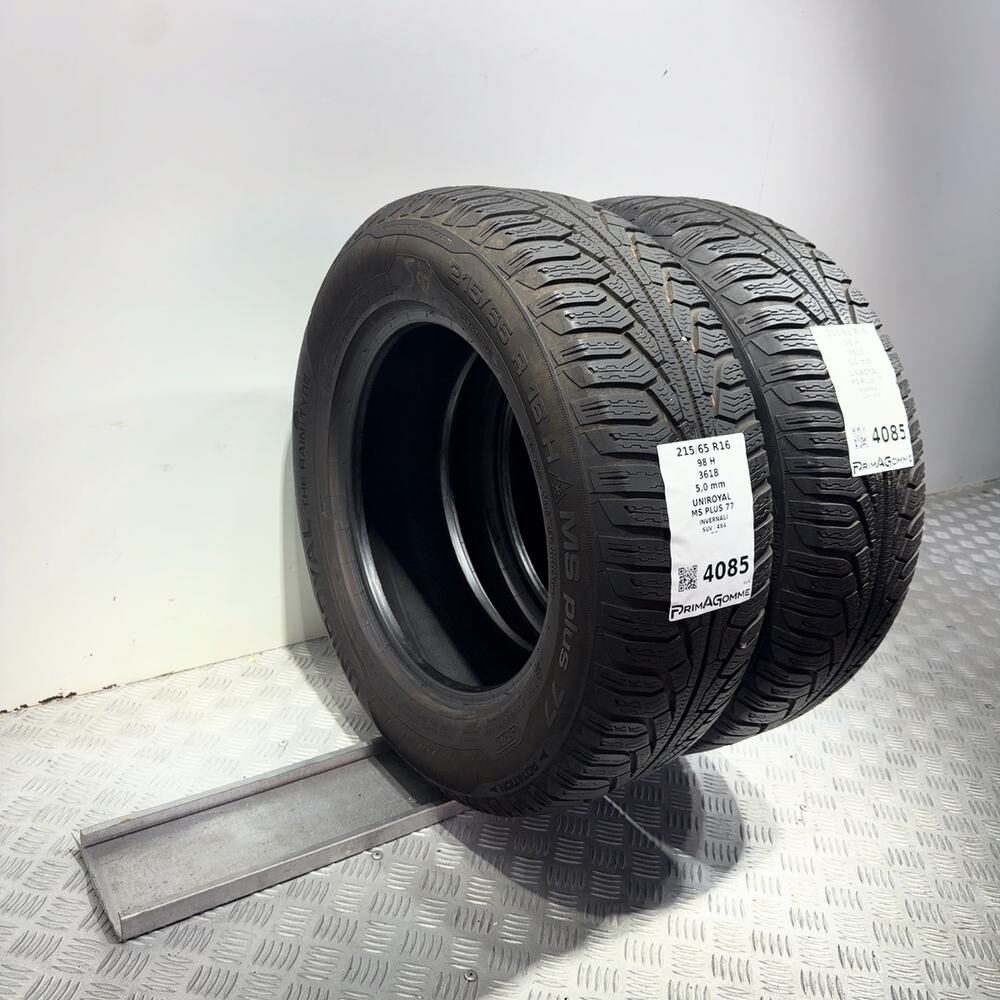 Gomme Usate 215 65 R16 98H Uniroyal MS Plus 77 71% Invernali - immagine 8