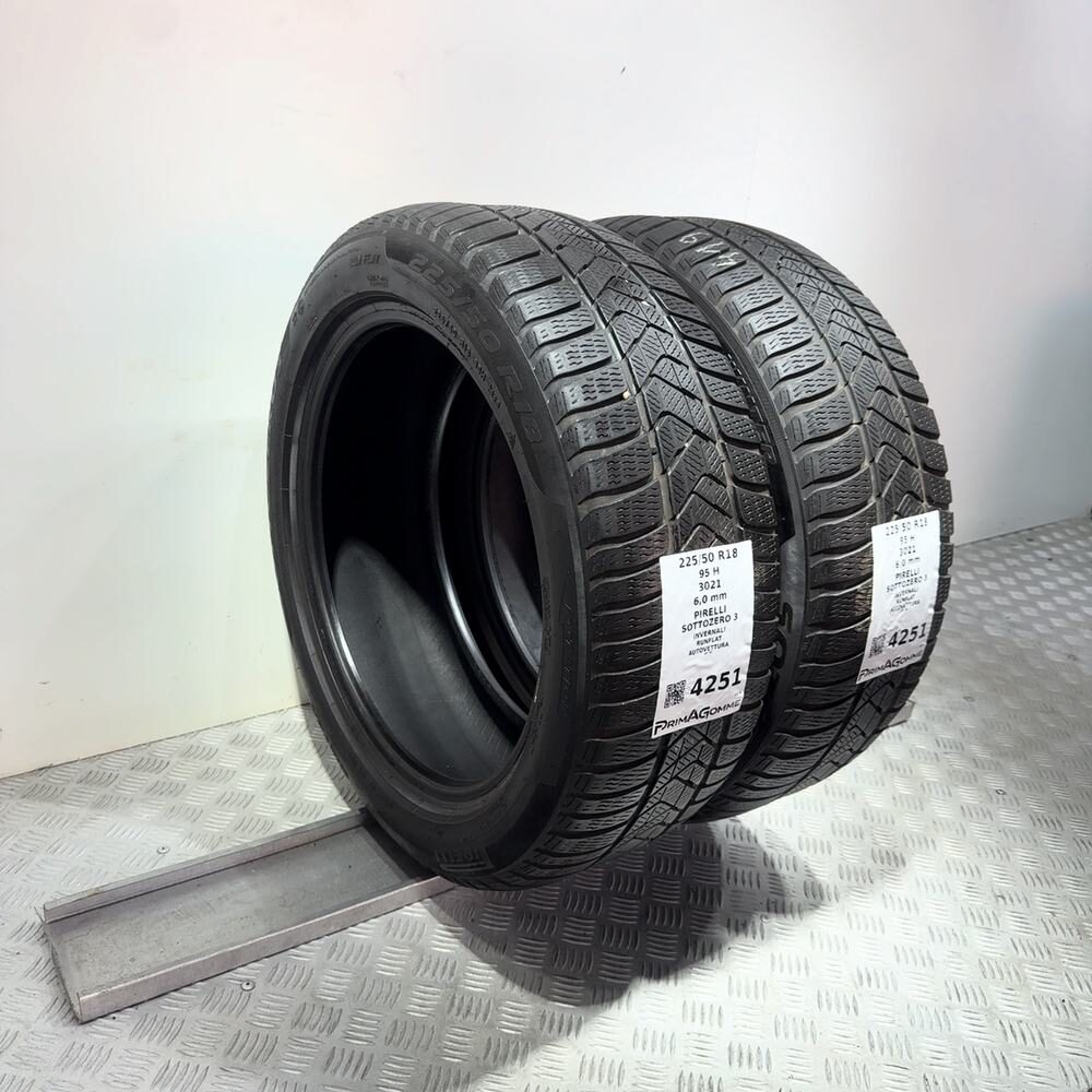 Gomme Usate 225 50 R18 95H Pirelli Sottozero 3 RunFlat 86% Invernali - immagine 8