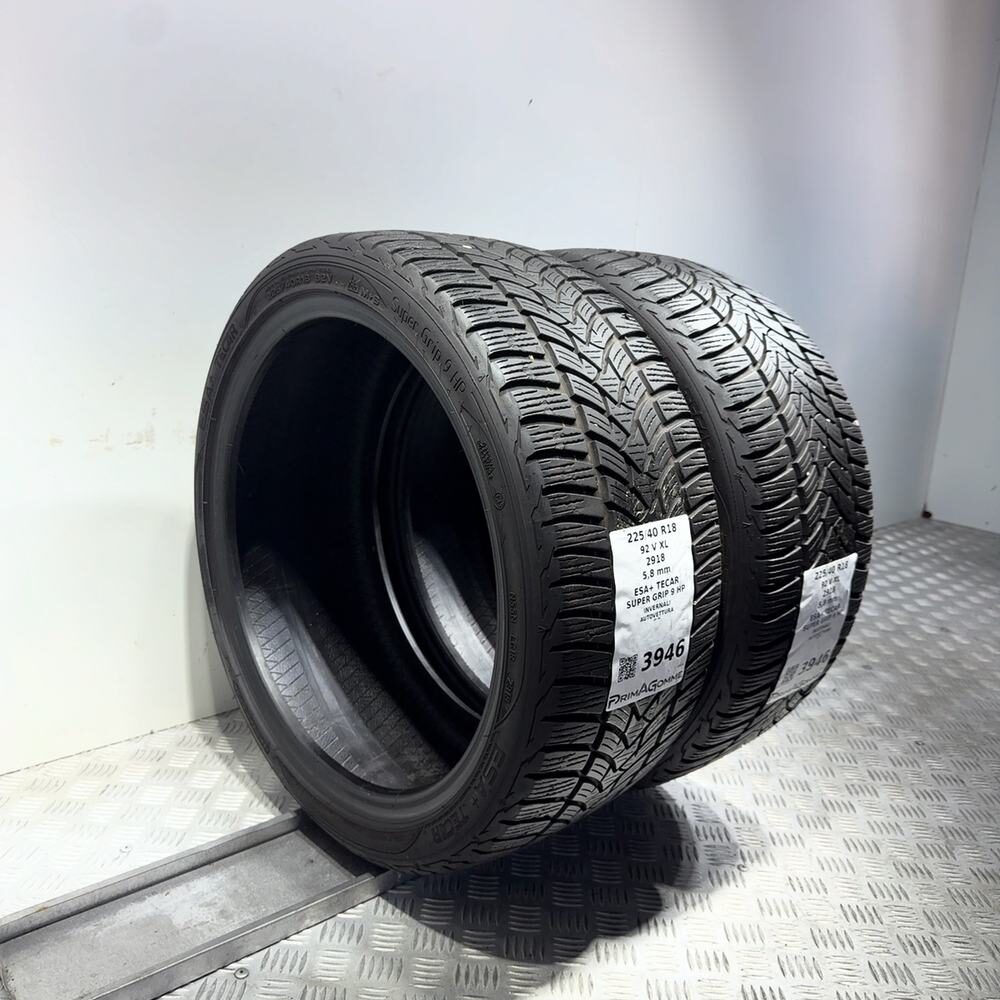 Gomme Usate 225 40 R18 92V XL Esa+ Tecar Super Grip 9 HP 83% Invernali - immagine 8