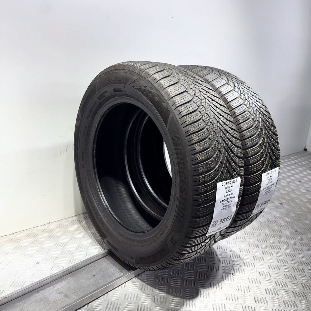 Gomme Usate 205 60 R16 96H XL Bridgestone Blizzak 6 86% Invernali - immagine 8