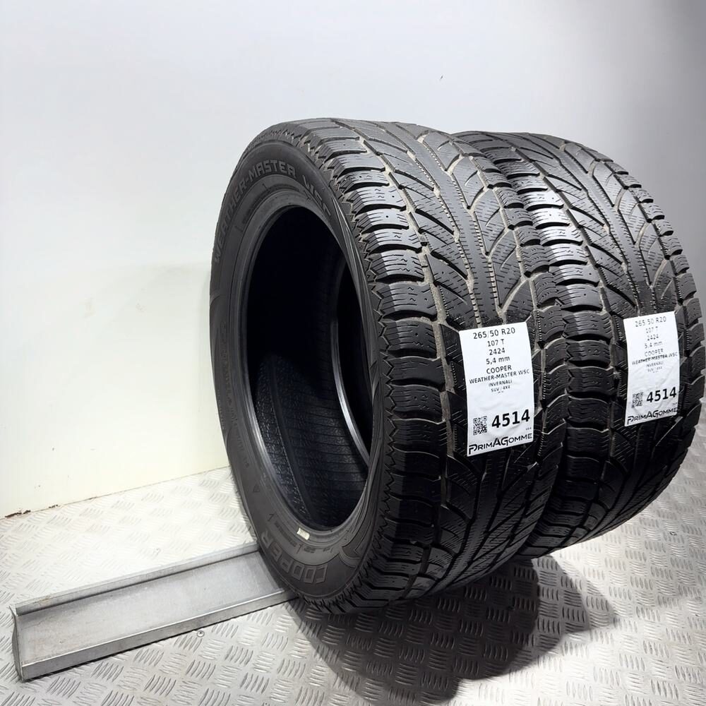 Gomme Usate 265 50 R20 107T Cooper Weather-Master Wsc 77% Invernali - immagine 8
