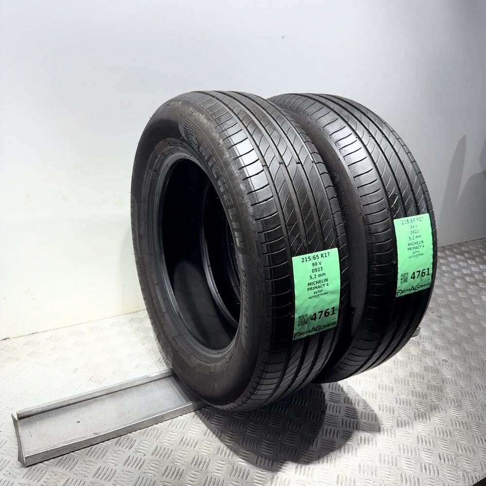 Gomme Usate 215 65 R17 99V Michelin Primacy 4 74% Estive - immagine 8