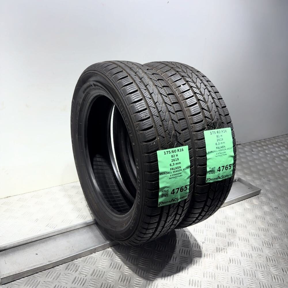 Gomme Usate 175 60 R16 82H Falken Euroall Season AS200 90% 4 Stagioni - immagine 8