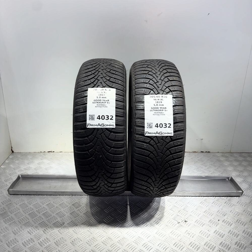Gomme Usate 205 60 R16 96H XL GoodYear Ultragrip 9+ 83% Invernali - immagine 9
