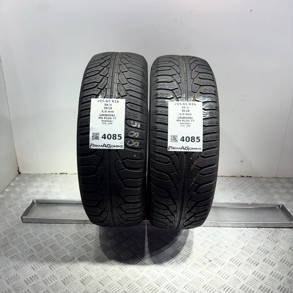Gomme Usate 215 65 R16 98H Uniroyal MS Plus 77 71% Invernali - immagine 9