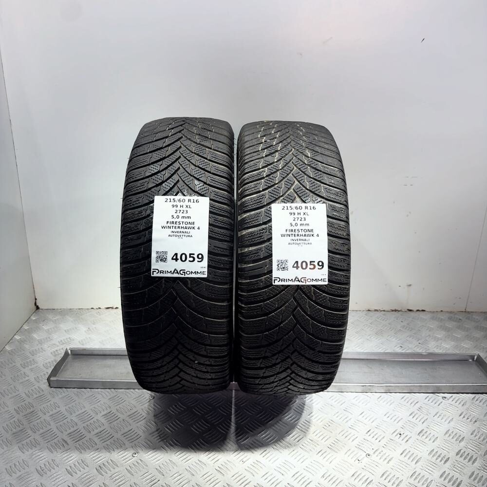 Gomme Usate 215 60 R16 99H XL Firestone Winterhawk 4 71% Invernali - immagine 9