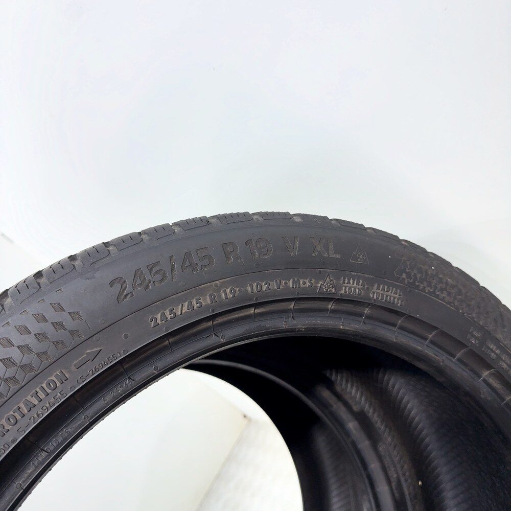 Gomme Usate 245 45 R19 102V XL Continental Wintercontact TS 870 P 71% Invernali - immagine 9