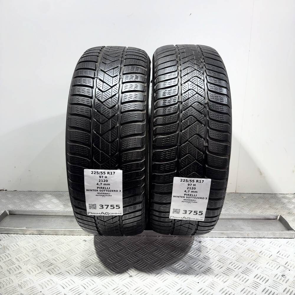 Gomme Usate 225 55 R17 97H Pirelli Winter Sottozero 3 Invernali - immagine 9