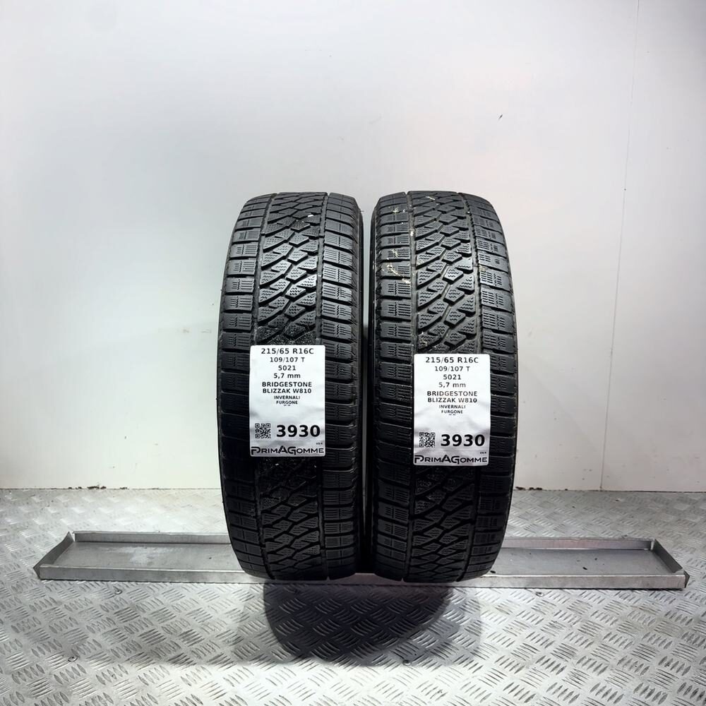 Gomme Usate 215 65 R16C 109/107T Bridgestone Blizzak W810 81% Invernali - immagine 9