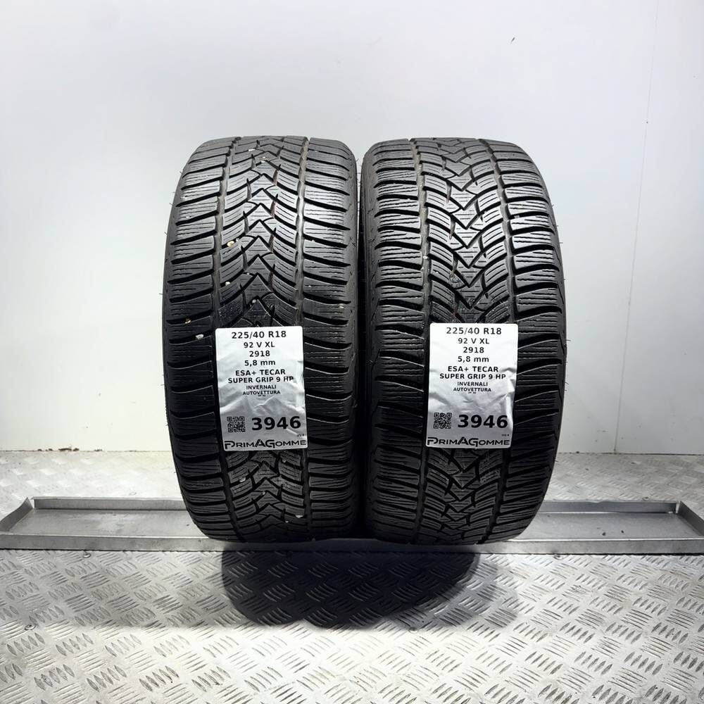 Gomme Usate 225 40 R18 92V XL Esa+ Tecar Super Grip 9 HP 83% Invernali - immagine 9